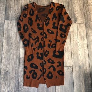 Leopard Longline Cardigan